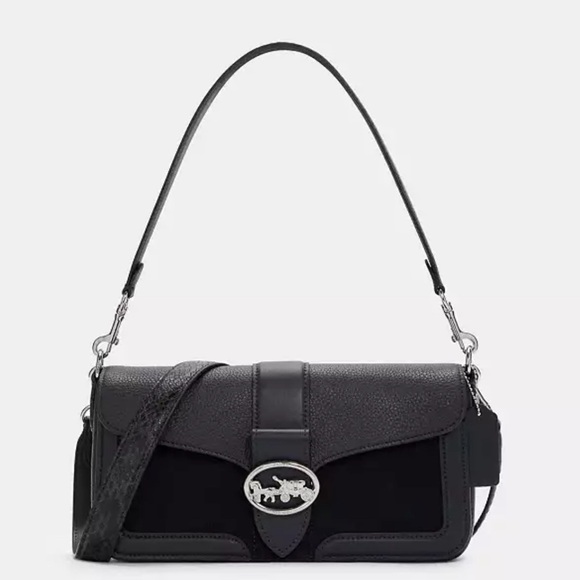 NWOT COACH GEORGIE MIDNIGHT BLUE SNAKE - Picture 8 of 8